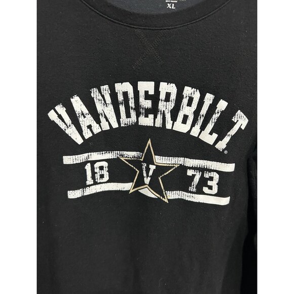 U-Trau Vanderbilt 1873 XL Long Sleeve Sweatshirt Black Retro Graphic Design - Picture 4 of 10